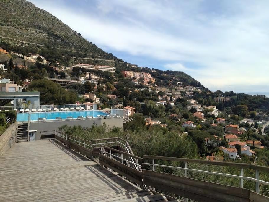 Appt 5 Personnes Vue Mer Piscine Costa Plana Cap D'Ail Monaco Exteriér fotografie